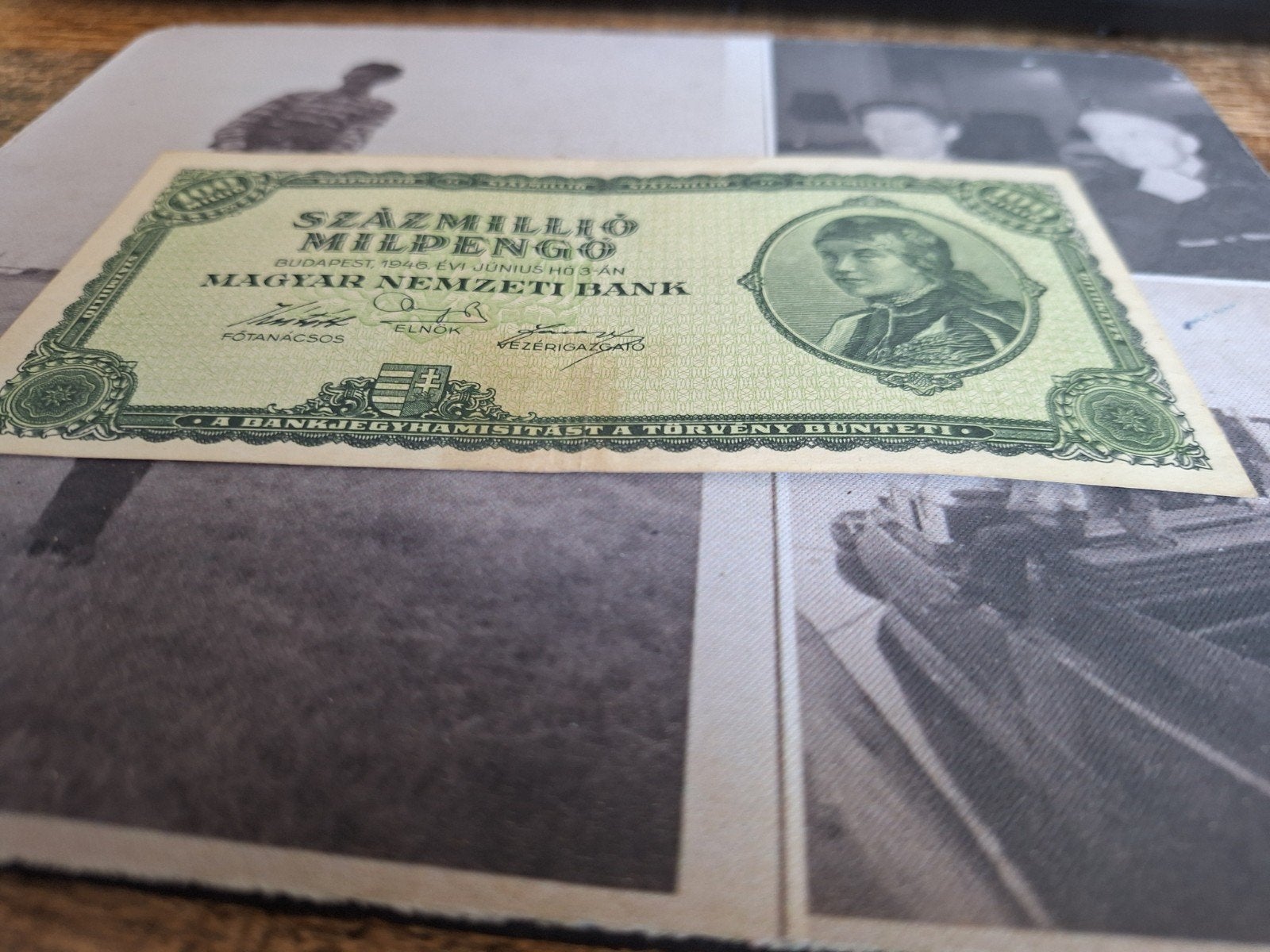 Hongarije 100.000.000 pengo. 1946, Ophalen of Verzenden, Buitenland, Bankbiljetten
