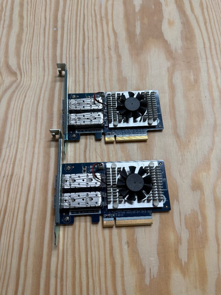 2x QNAP QXG-25G2SF-CX6 25G SFP+ NIC voor NAS, Ophalen, Zo goed als nieuw, Intern, QNAP