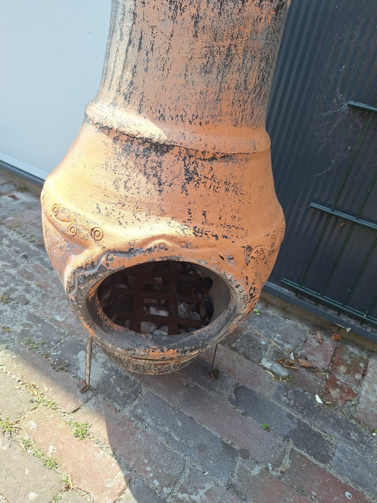 Terracotta Tuinhaard - Sfeervolle Warmte voor Buiten, Ophalen, Gebruikt