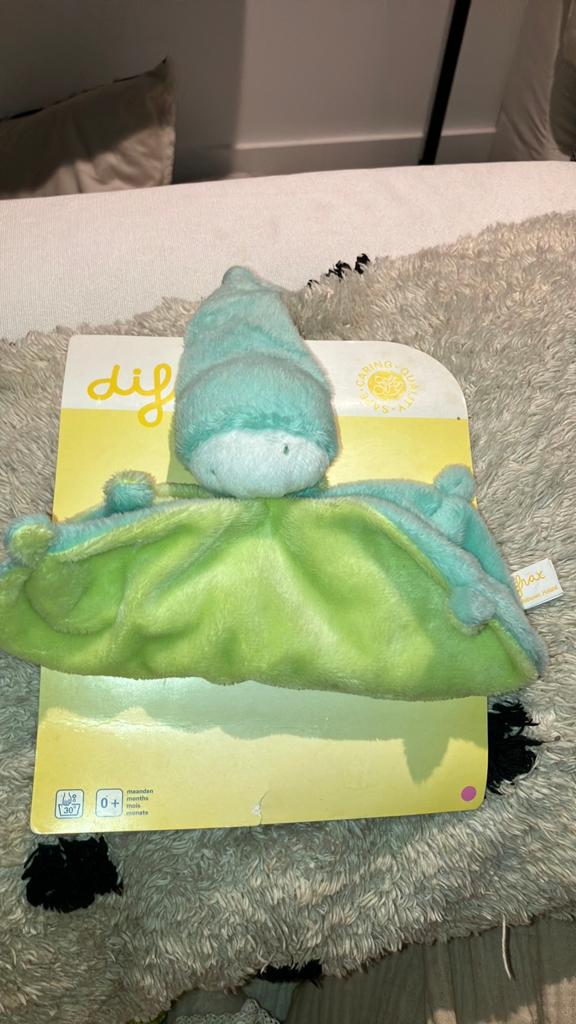 Difrax knuffeldoekje, Groen, Overige merken, Overige typen, Nieuw