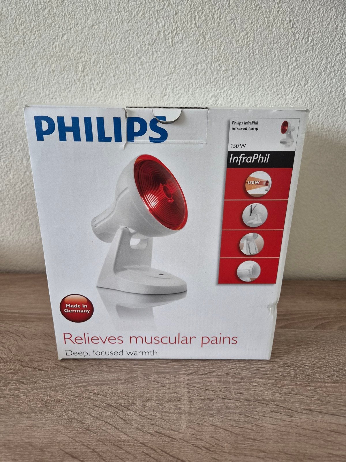 Philips InfraPhil Infraroodlamp 150W - zeer weinig gebruikt, Witgoed en Apparatuur, Ophalen, Zo goed als nieuw, Overige typen