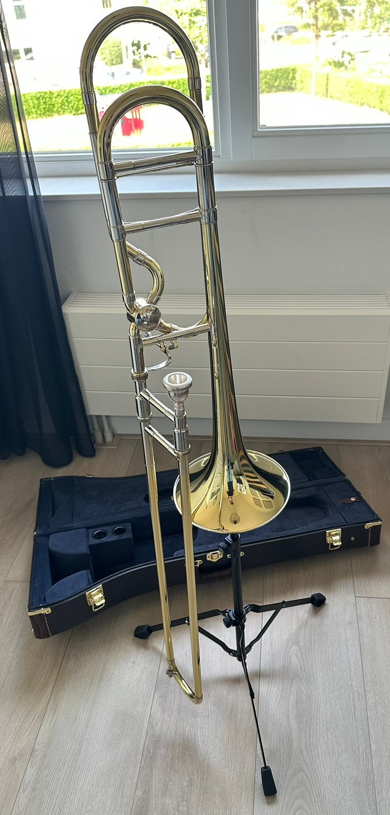 Bach 42BOF trombone, Ophalen, Zo goed als nieuw, Tenor, Met koffer