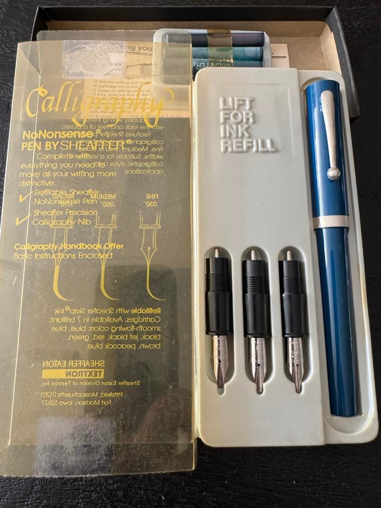 Sheaffer Calligraphy Pennenset ( vintage ) jaren 80, Verzamelen, Verzenden, SHEAFFER, Nieuw, Met doosje
