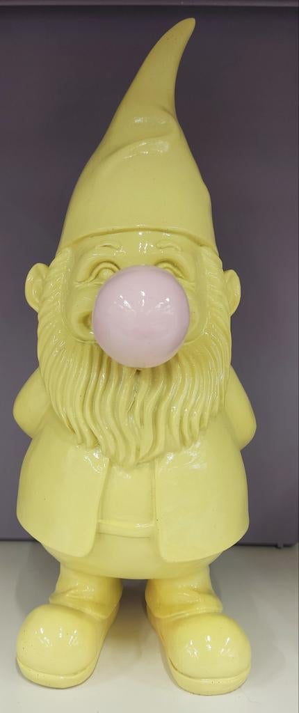 Super Gezellige Gele Kabouter met Kaugombal, Ophalen of Verzenden