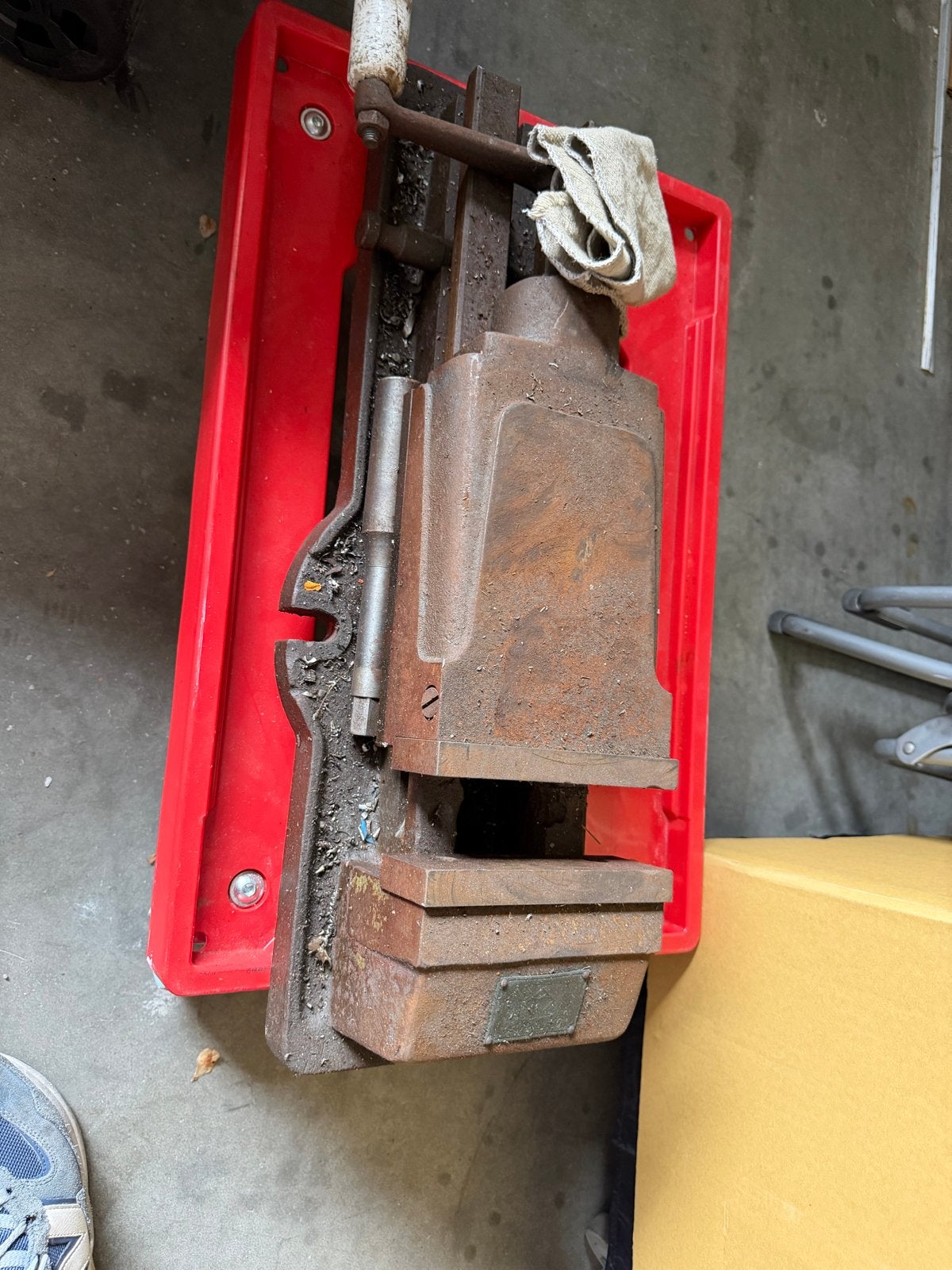 Robuuste machine klem - Gebruikt, maar functioneel, Ophalen of Verzenden, Gebruikt, Freesbank, Minder dan 500 mm