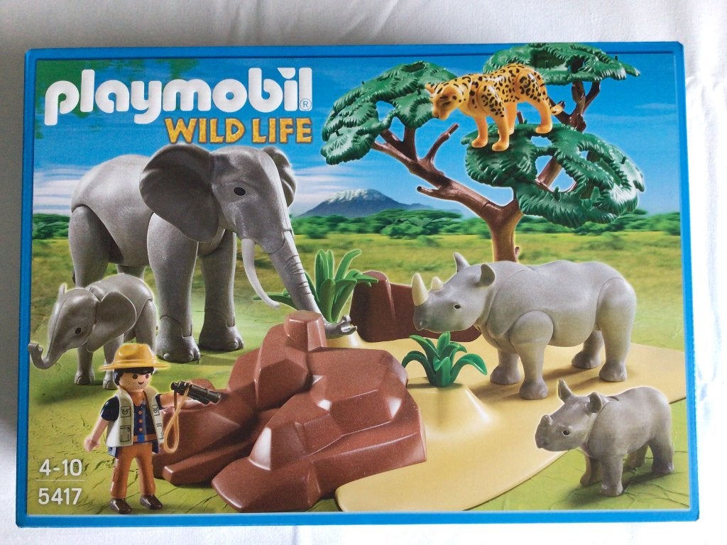 Playmobil 5417 Wildlife Safari Olifant Neushoorn Savanne NW, Verzenden, Nieuw
