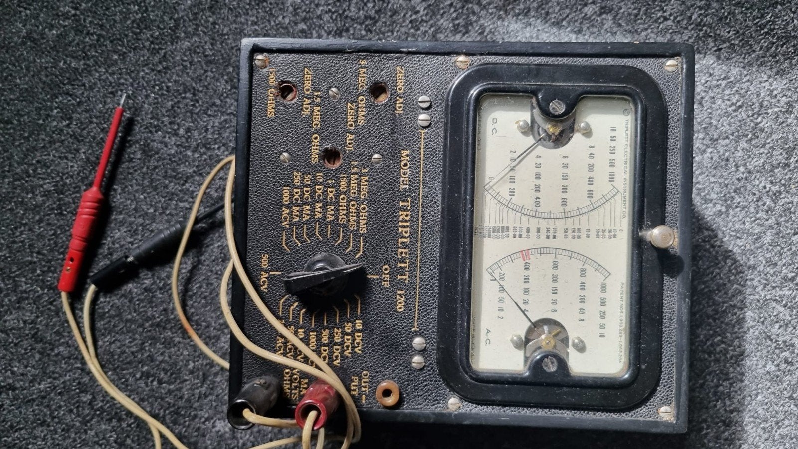 Antieke Triplett Model 1200 Multimeter -  Meetin, Antiek en Kunst, Ophalen of Verzenden