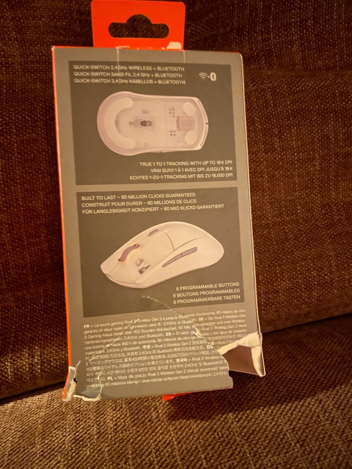 SteelSeries Rival 3 Wireless Gaming Muis - Wit, Computers en Software, Muis, Gaming muis, Ophalen of Verzenden, Zo goed als nieuw