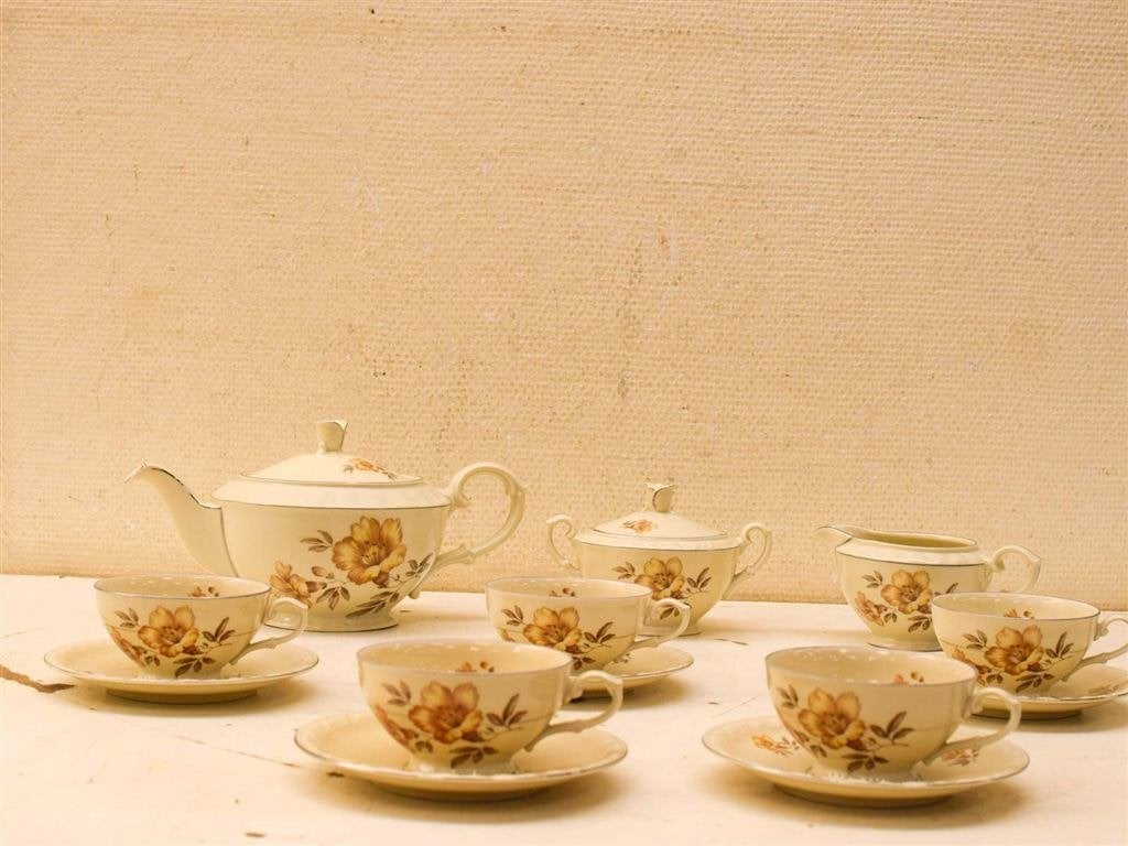 15 delige Furmany porseleinen koffieservies 51345, Huis en Inrichting, Gebruikt, Ophalen of Verzenden, Bord(en), Overige stijlen