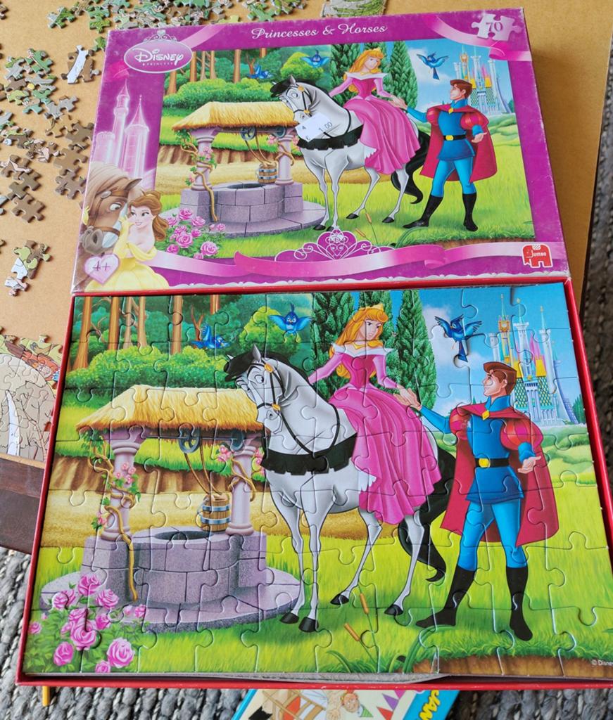Puzzle assepoester 70 stukjes. Compleet, Ophalen, Meer dan 50 stukjes, Gebruikt, 4 tot 6 jaar