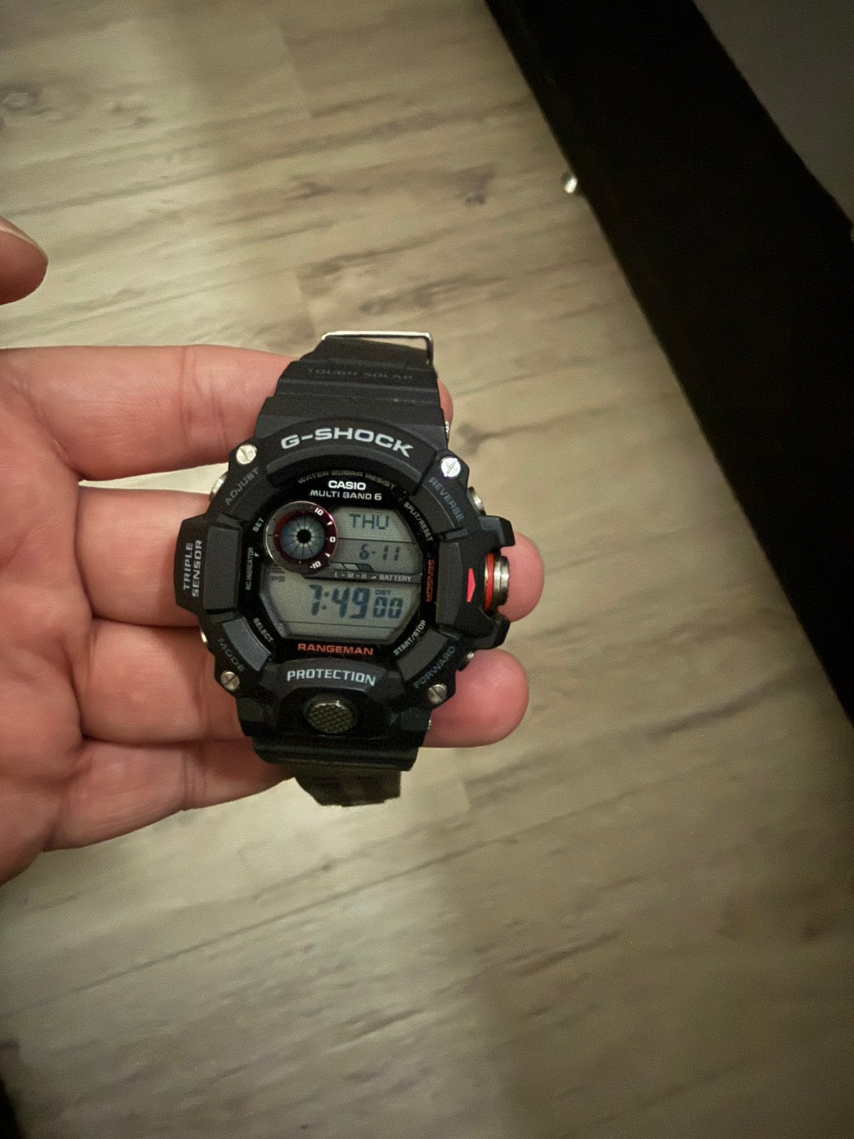 Casio G-Shock Rangeman GW-9400-1ER, Casio, Kunststof, Polshorloge, Kunststof