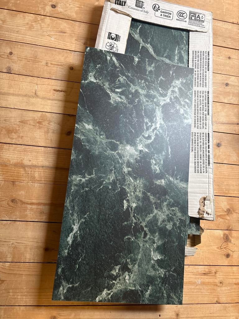 Vtwonen Fioranese Groen Marmer Keramische tegels 60x30cm, Doe-het-zelf en Verbouw, Tegels, Ophalen, 60 cm of meer, Keramiek, Nieuw