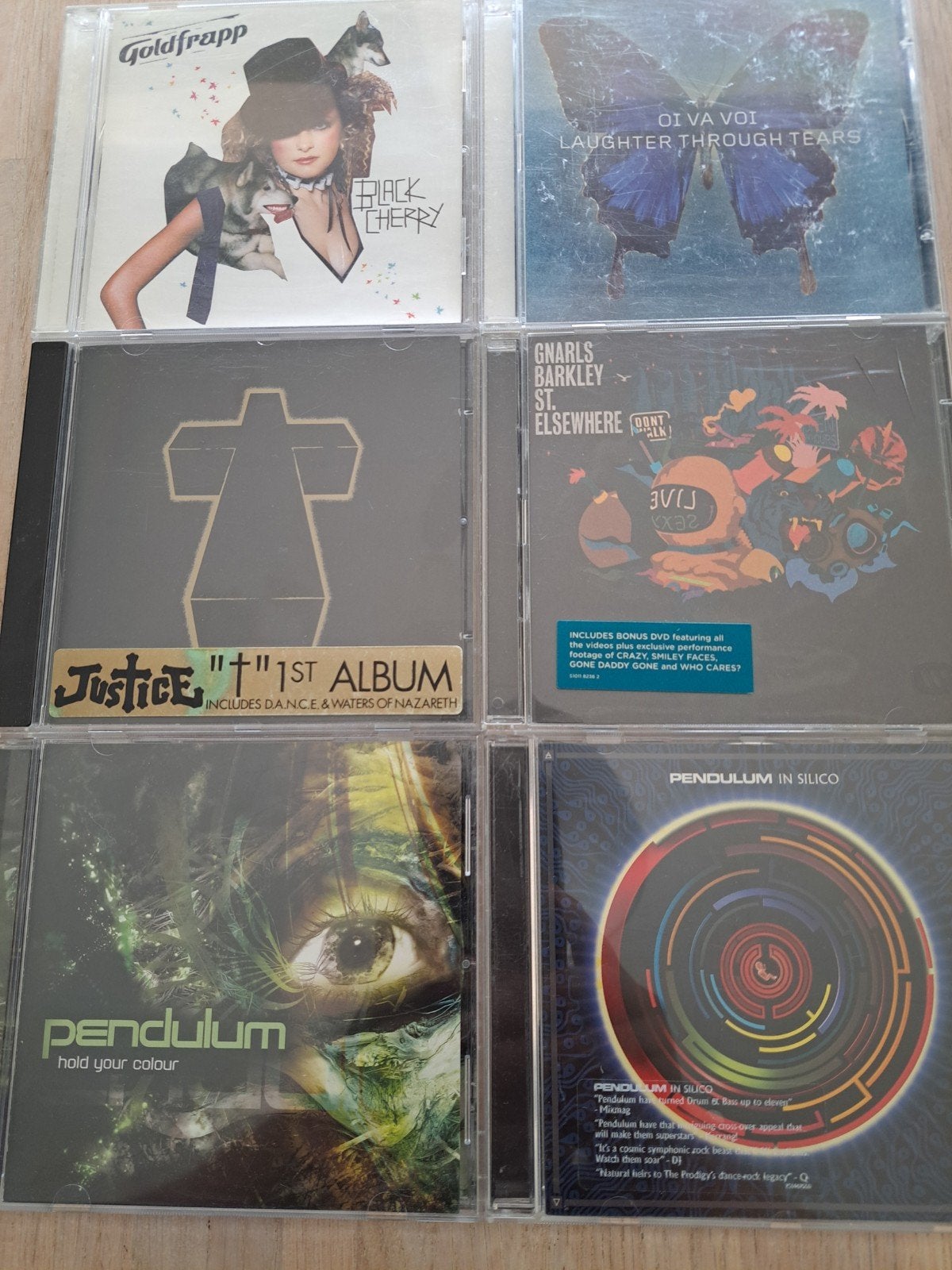 CD collectie: Goldfrapp, Justice, Pendulum, Gnarls Barkley, Gebruikt, Inclusief doosje, Ophalen of Verzenden, Elektronisch