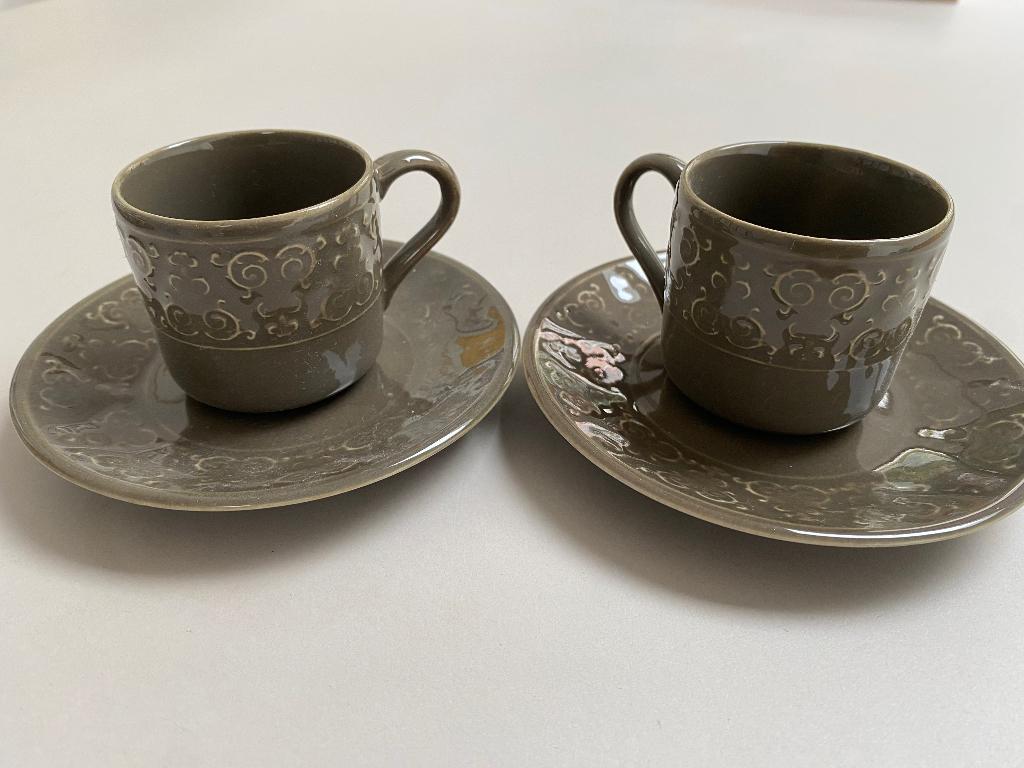2 espressokopjes / Turkse koffiekopjes, Nieuw, Ophalen of Verzenden, Wedgwood, Kop(pen) en/of Schotel(s)