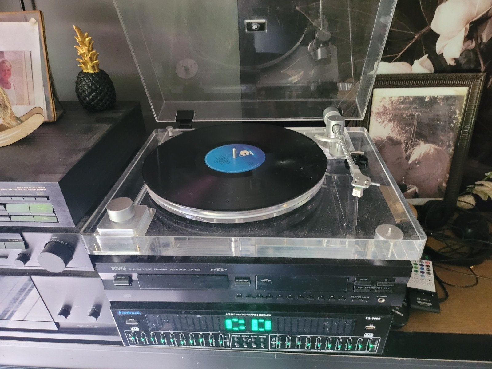 Zeer mooie en zeldzame plexiglas platenspeler, Ophalen of Verzenden, Zo goed als nieuw, Platenspeler, Overige merken