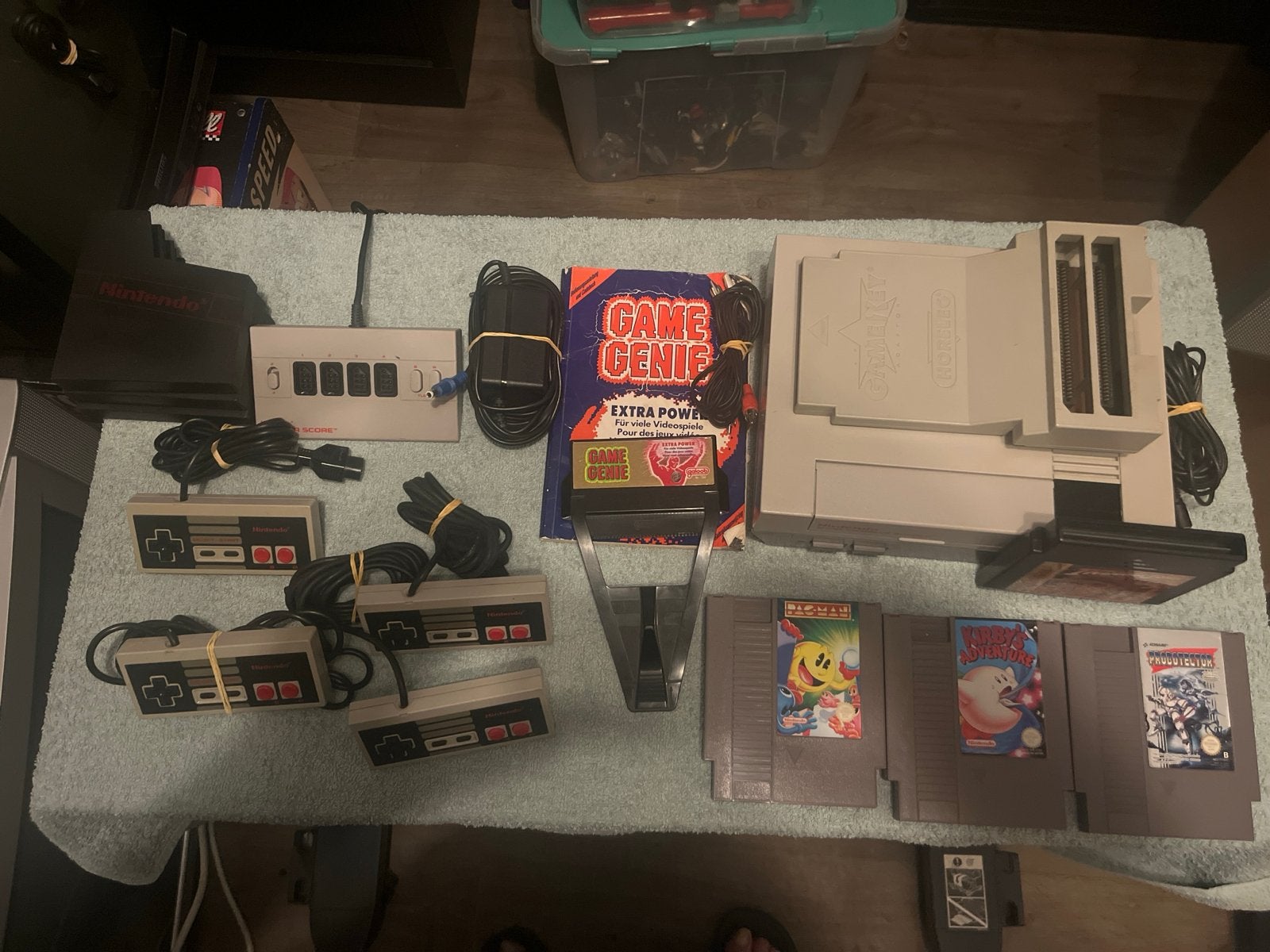NES Console Bundel met 4 controllers en 4 games, Ophalen of Verzenden, Gebruikt, Met 3 controllers of meer, Met games