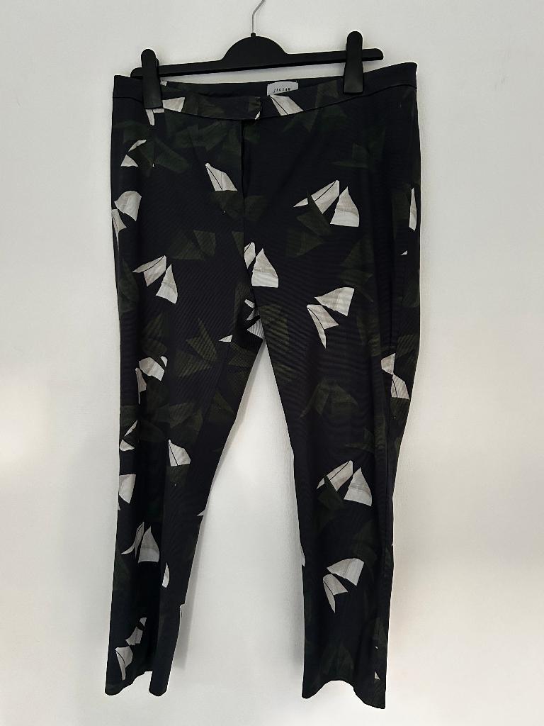 Jigsaw capribroek met print (mt 42), Kleding | Dames, Blauw, Maat 42/44 (L), Ophalen of Verzenden, Driekwart
