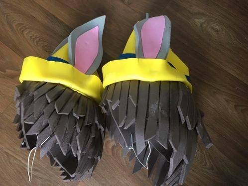 2 pinokkio mutsen zelfgemaakt., Ophalen of Verzenden, Zo goed als nieuw, Carnaval