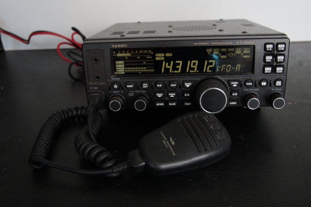 Yaesu FT450D, Telecommunicatie, Ophalen, Zo goed als nieuw, Zender en Ontvanger