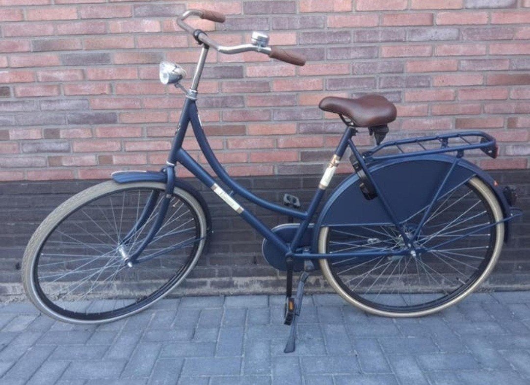 Donkerblauwe Burgers damesfiets/omafiets- nieuw, Terugtraprem, 53 tot 56 cm, Nieuw, Ophalen