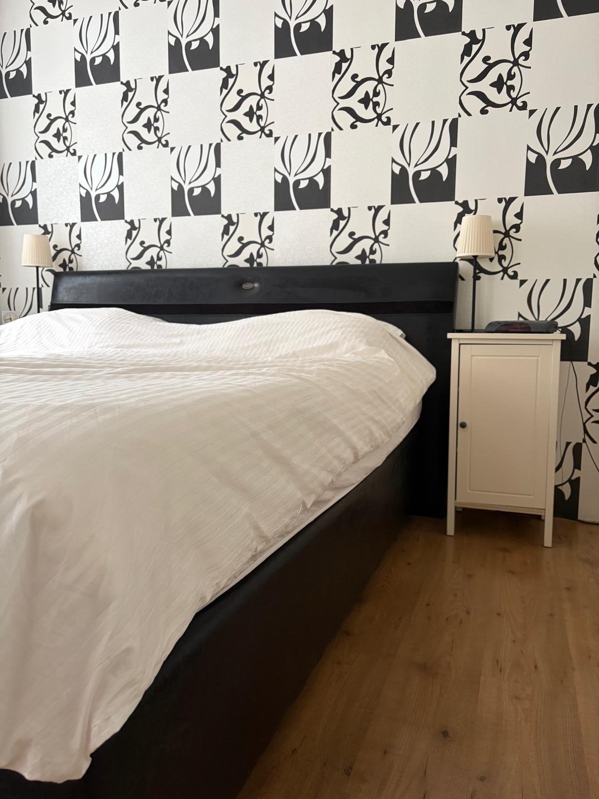 Boxspring 180x200 cm met hoofdbord inclusief nachtkastjes, Huis en Inrichting, Slaapkamer | Bedden, Ophalen, Overige materialen