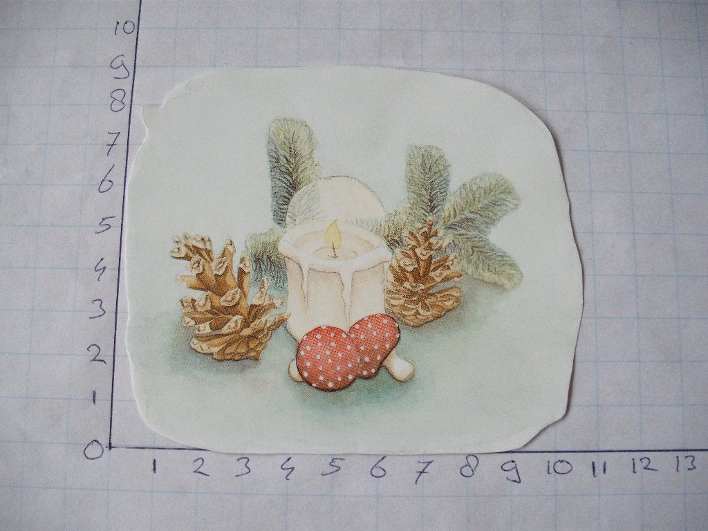 nr. 832 - uitgeknipt 3d plaatje kerst, Ophalen of Verzenden, Nieuw, Kerst, Knipvel