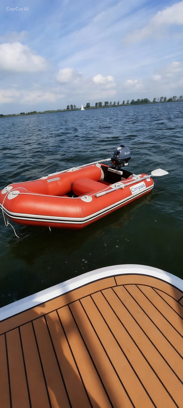 Compass Opblaasboot met Yamaha 2.5 PK Buitenboordmotor, Overige materialen, Ophalen, Overige merken, Gebruikt