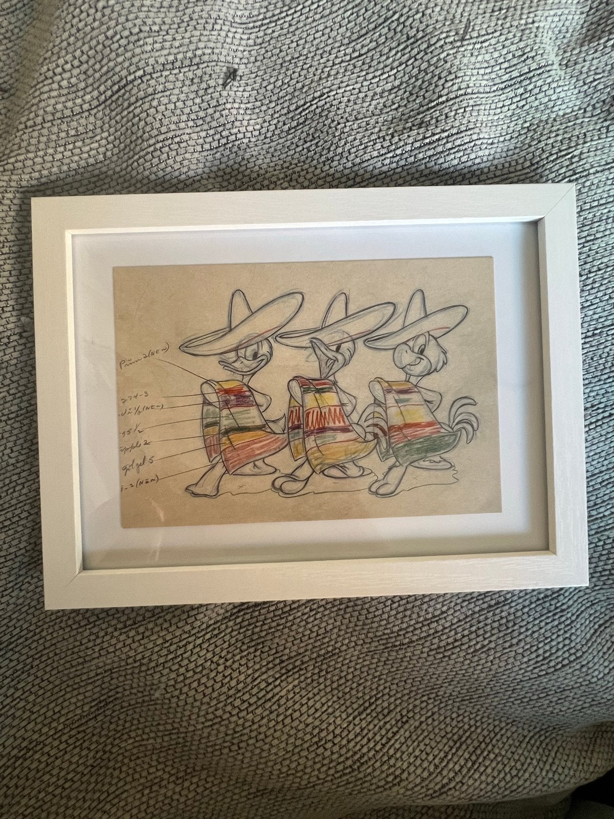 Ingelijste kaart Disney’s The Three Caballeros, Ophalen of Verzenden