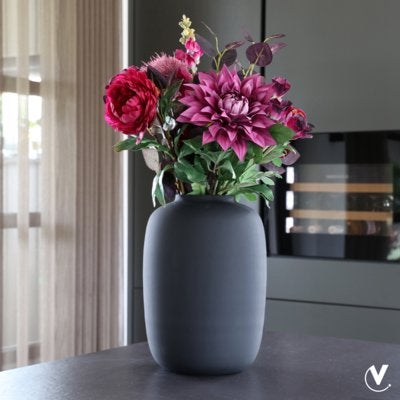 Vase The World Vaas Artic Black Zwart  XLarge | Ø32,5 x H45, Huis en Inrichting, Woonaccessoires | Vazen, Ophalen, Zwart, 45 cm