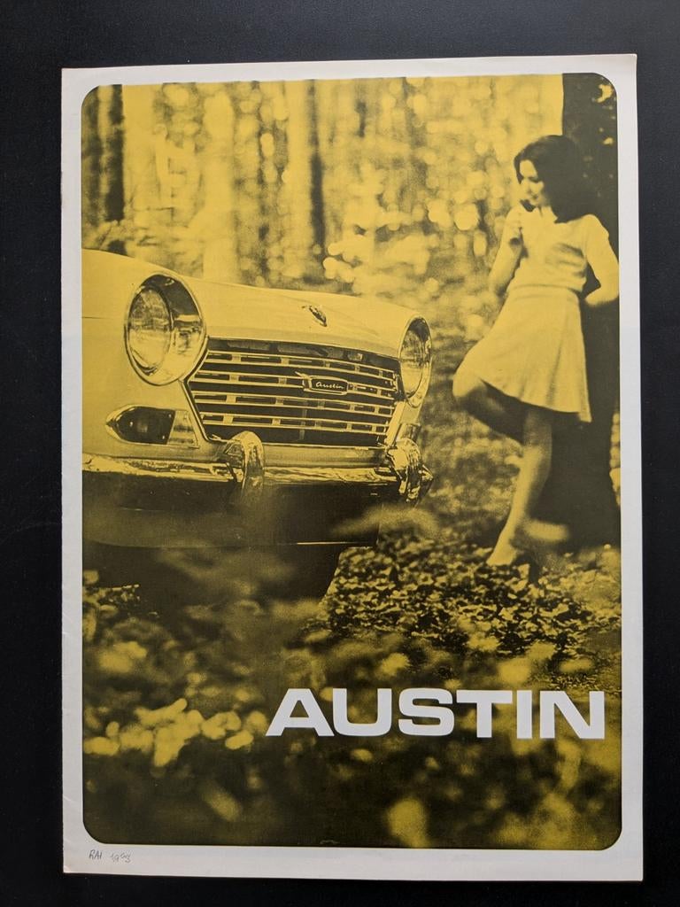 Brochure AUSTIN modellen 1969, Ophalen of Verzenden, Zo goed als nieuw, Overige merken