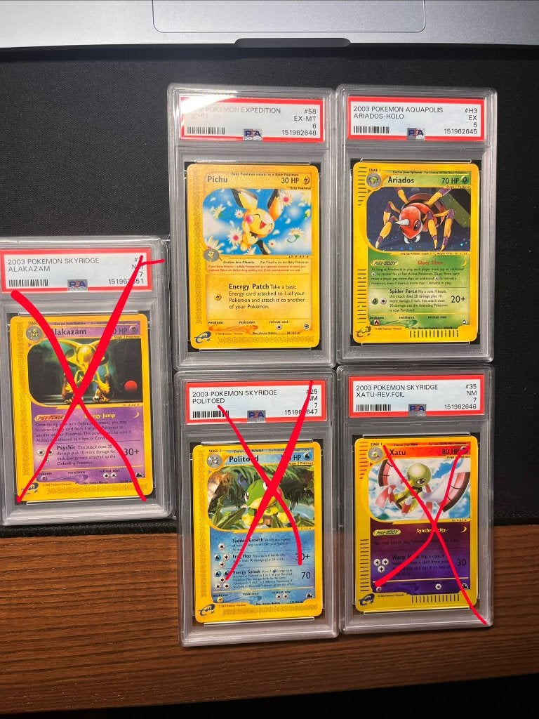 Pokémon PSA kaarten | Skyridge Aquapolis Expedition |, Ophalen of Verzenden, Zo goed als nieuw, Meerdere kaarten