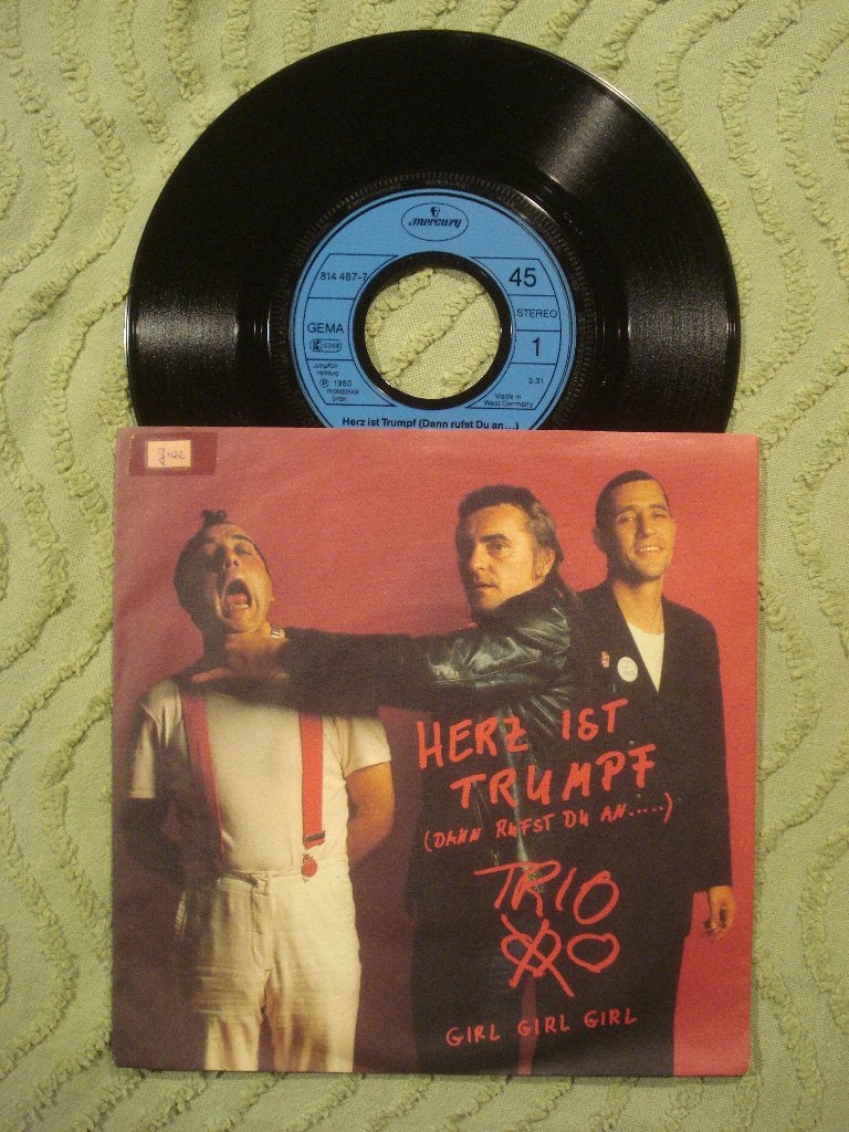 Trio 7" Vinyl Single: ‘Herz ist trumpf’ (Duitsland), Ophalen of Verzenden, Zo goed als nieuw, 7 inch, Pop