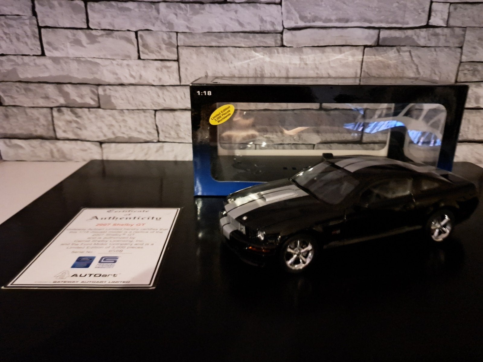 AutoArt 1:18 Shelby GT, Hobby en Vrije tijd, Ophalen of Verzenden, Zo goed als nieuw, Auto, Autoart