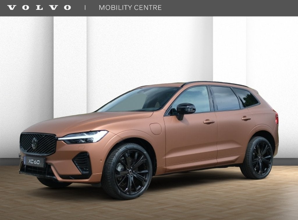 Volvo XC60 2.0 T6 AWD + Black Ed. | SPECIAL ED. | Matte bron, Automaat, Dealer onderhouden, 4 cilinders, Blauw