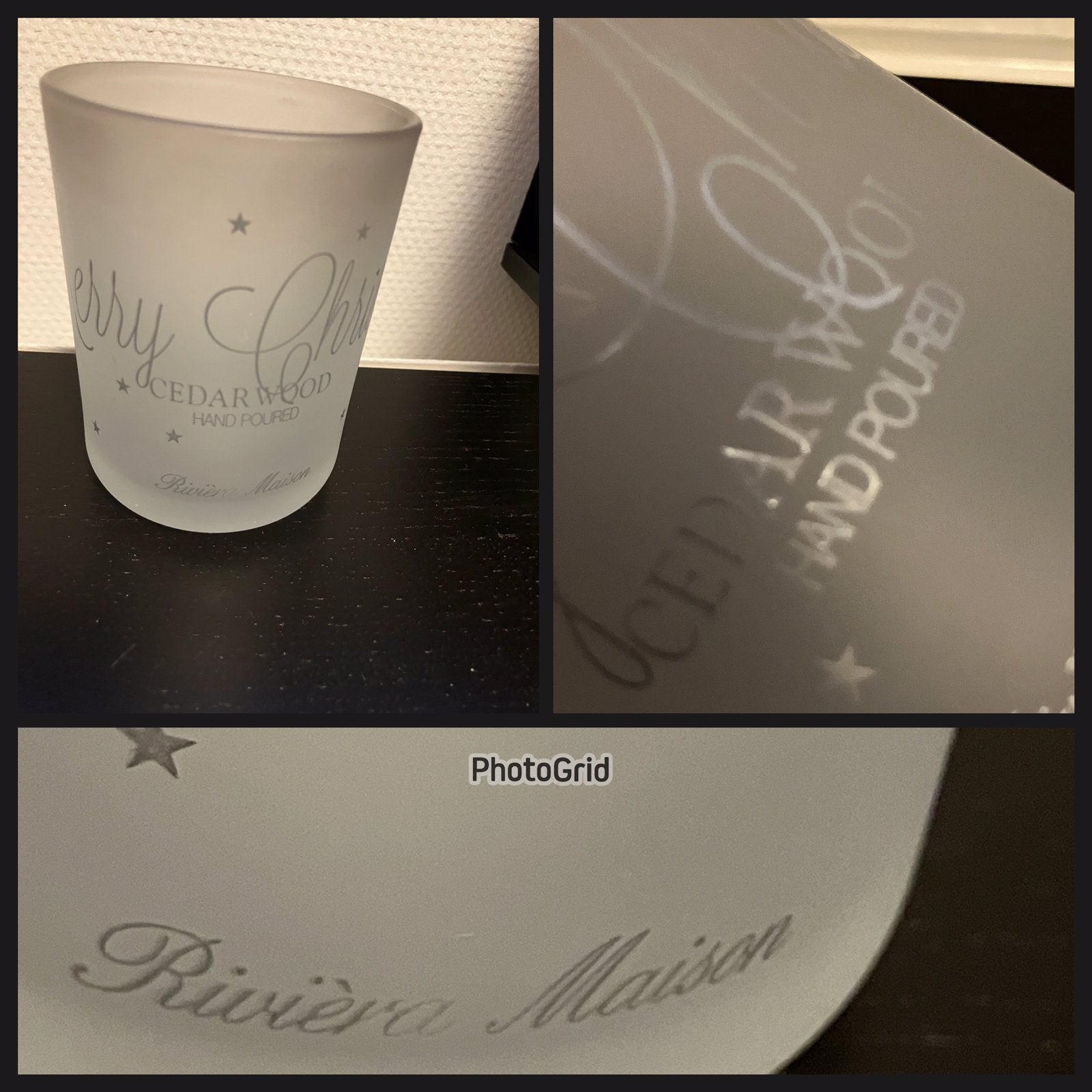 Nieuw=Rivièra maison kerst waxinelichthouder =decoratie, Wit, Waxinelichthouder, Rivièra Maison, Ophalen of Verzenden