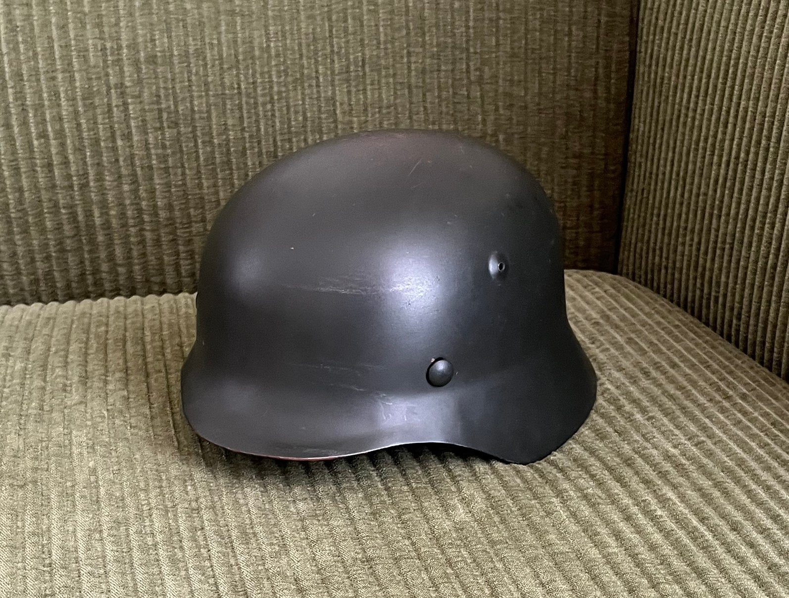 WW2 WO2 Duitse helm reproductie, Verzamelen, Ophalen of Verzenden, Landmacht, Duitsland, Helm of Baret
