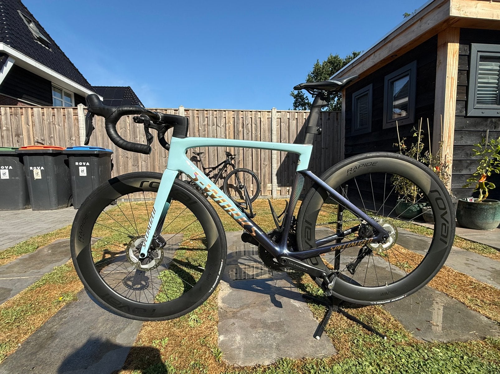 Unieke S-works tarmac SL7 maat 54 NIEUWSTAAT Artic blue, Fietsen en Brommers, Fietsen | Racefietsen, Carbon, Zo goed als nieuw