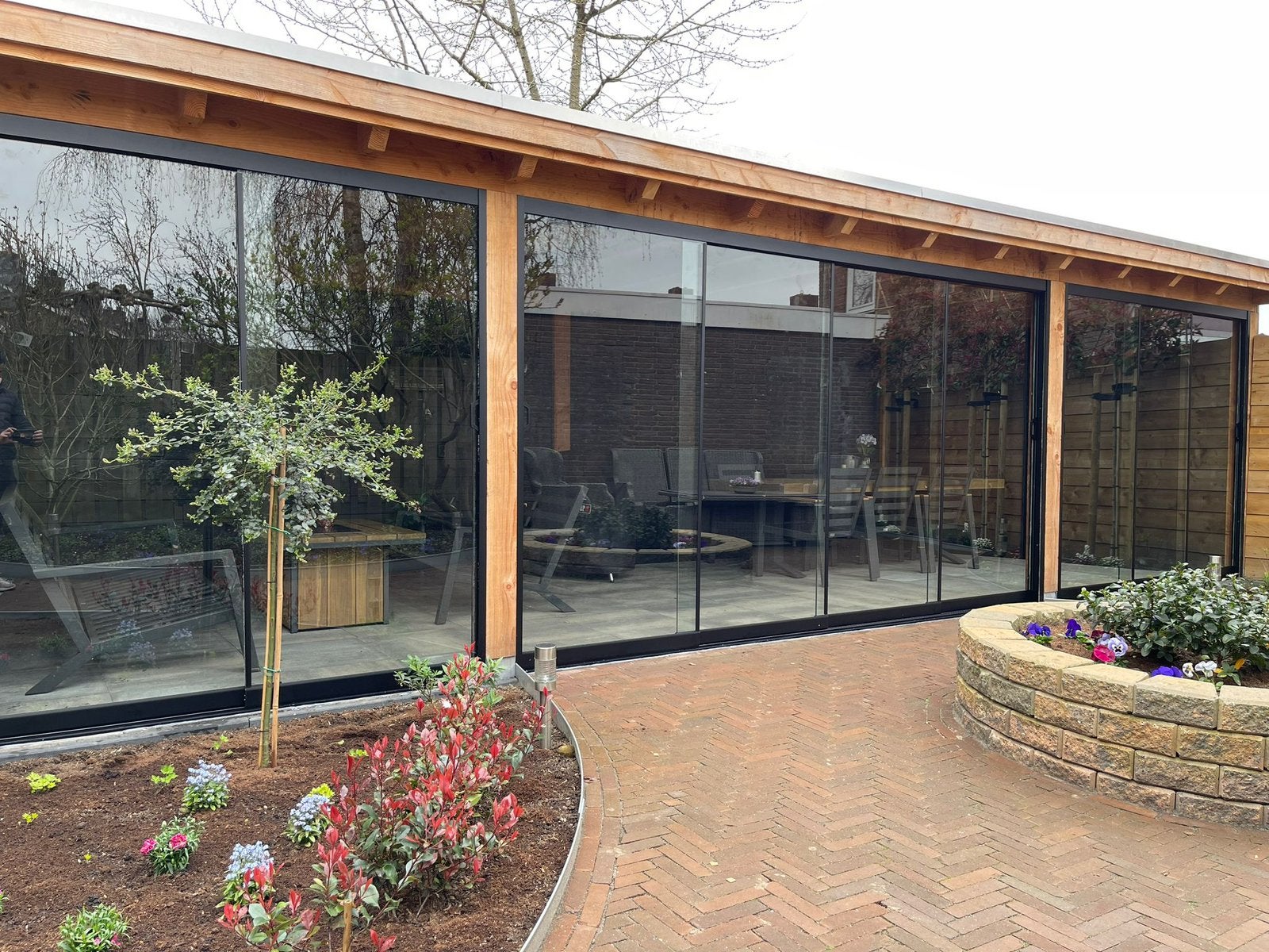 Glazenwand, glazen schuifwand, glazen schuifwanden, Zo goed als nieuw, Glasplaat, Veiligheidsglas, 160 cm of meer