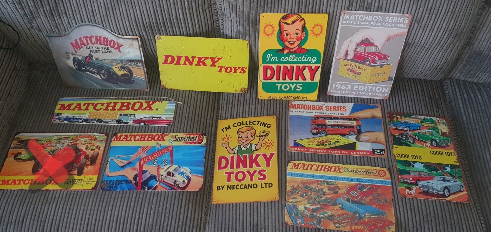 Diverse wandborden o.a. matchbox €12.50 per stuk, Ophalen of Verzenden, Nieuw, Reclamebord
