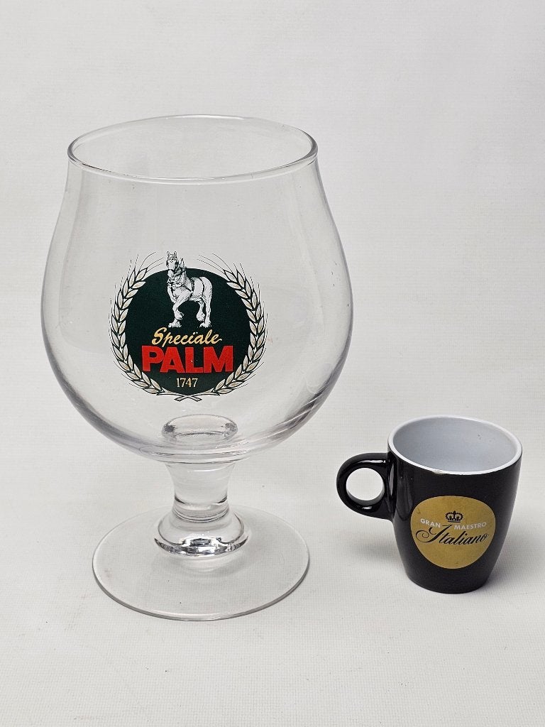 # Mega Groot Palm Bierglas - 2 Liter inhoud! Groot Glas, Verzamelen, Ophalen, Gebruikt, Bierglas