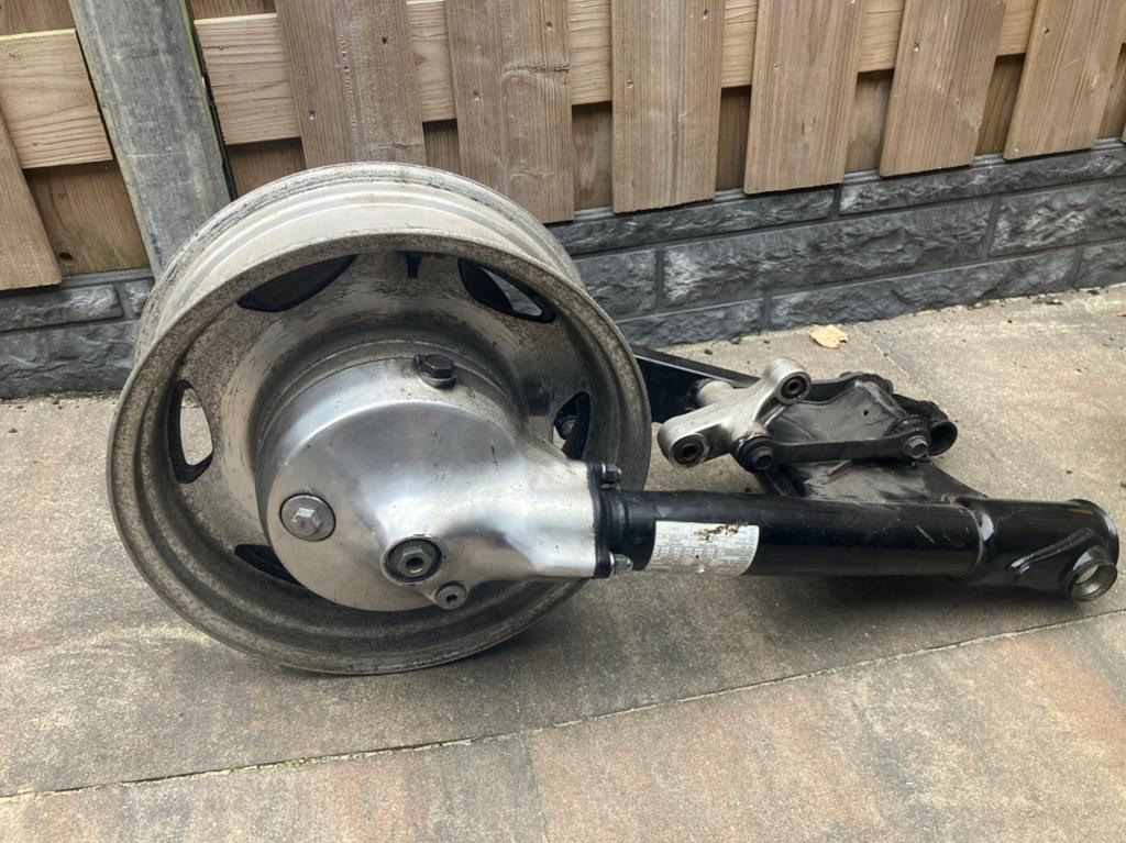 Achteras inclusief velg Intruder vl 1500, Motoren, Onderdelen | Suzuki, Ophalen, Gebruikt