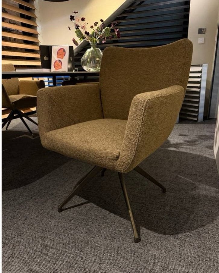 Set van 4 He Design Domingo comfortabele draaistoelen, Huis en Inrichting, Stoelen, Ophalen, Overige kleuren, Nieuw, Vier