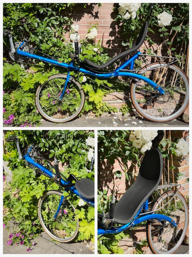 Ligfiets M5 met onderstuur, Gebruikt, Velgrem, Onderstuur, Ophalen