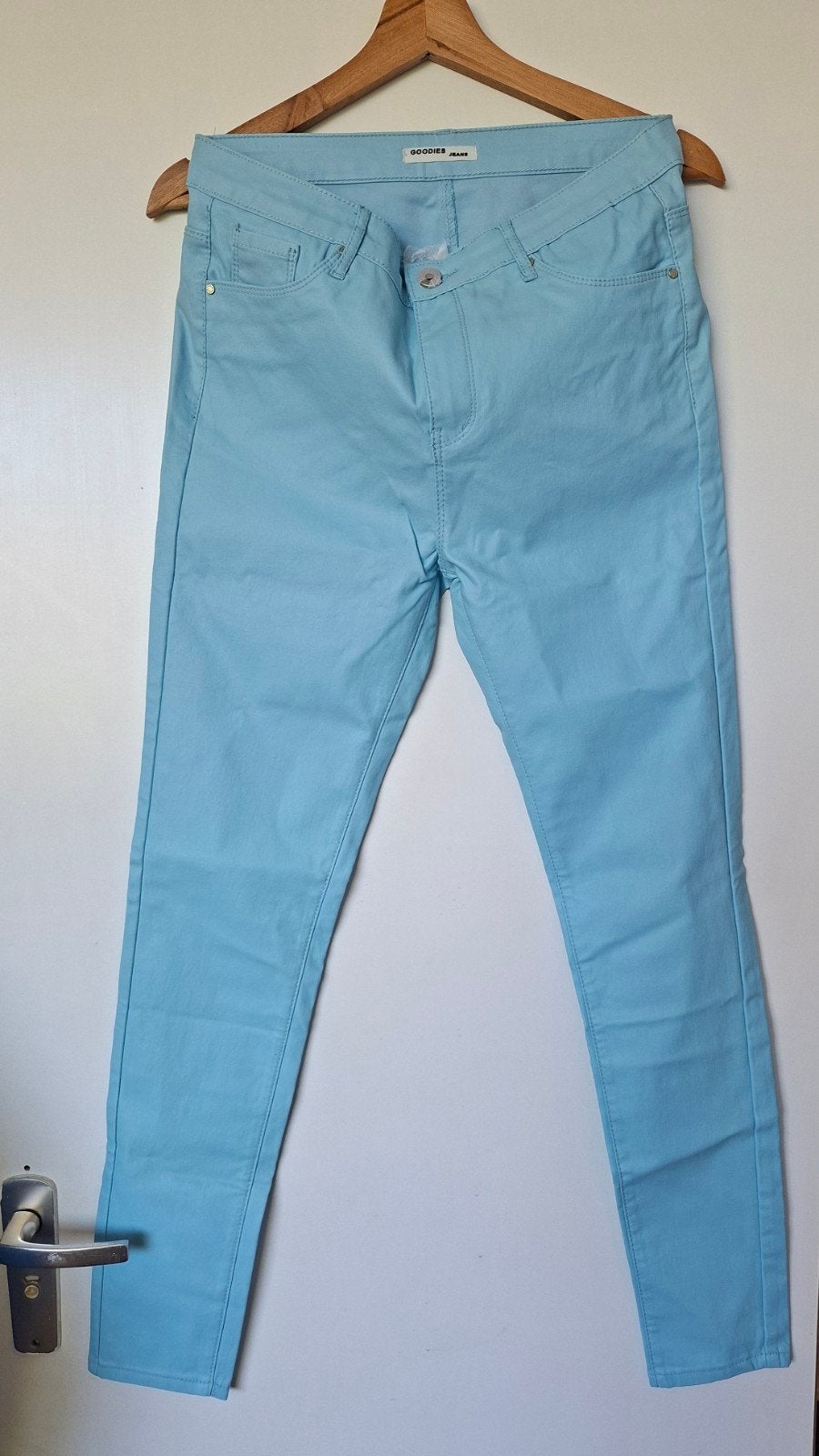 Lichtblauwe skinny jeans - Goodies Jeans, Blauw, Nieuw, Ophalen of Verzenden, Lang