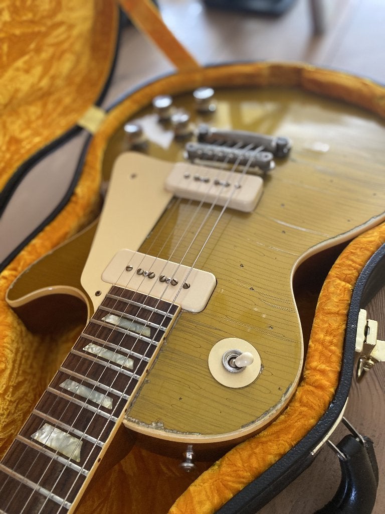 Gibson Les Paul Goldtop Custom Shop 1968 Heavy Aged, Muziek en Instrumenten, Ophalen, Zo goed als nieuw, Solid body, Gibson