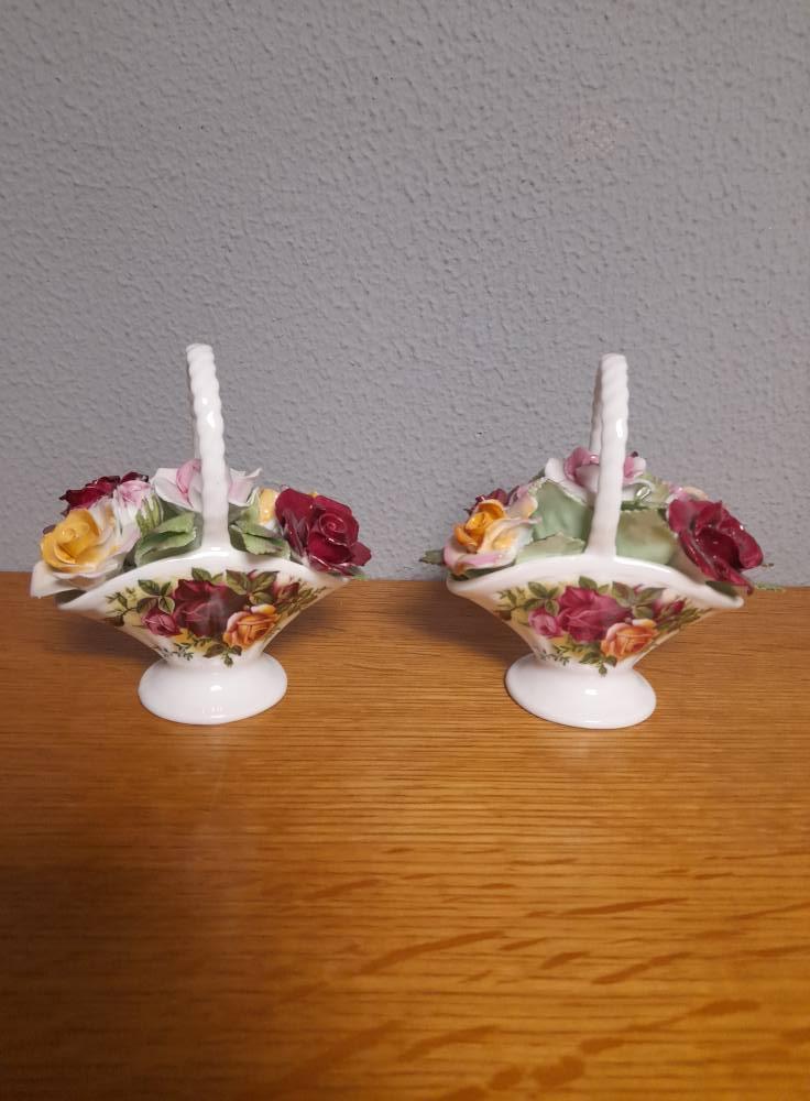 royal albert old country rose adv 31 bloemen mand, Ophalen of Verzenden