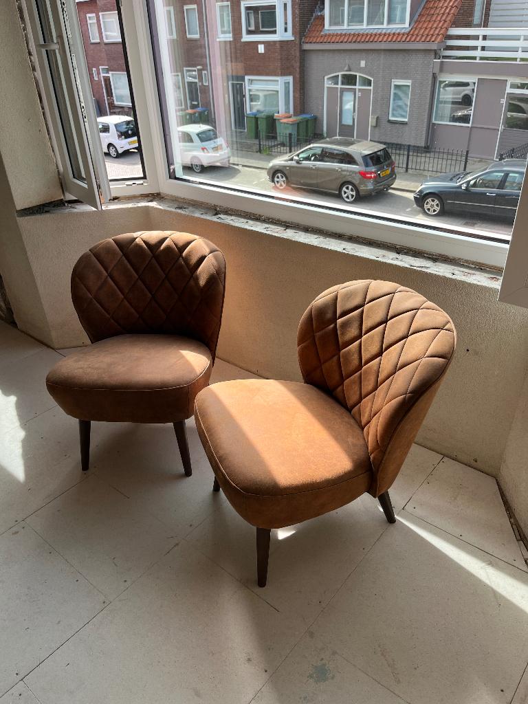Stoelen, Ophalen, Gebruikt, Twee, Bruin