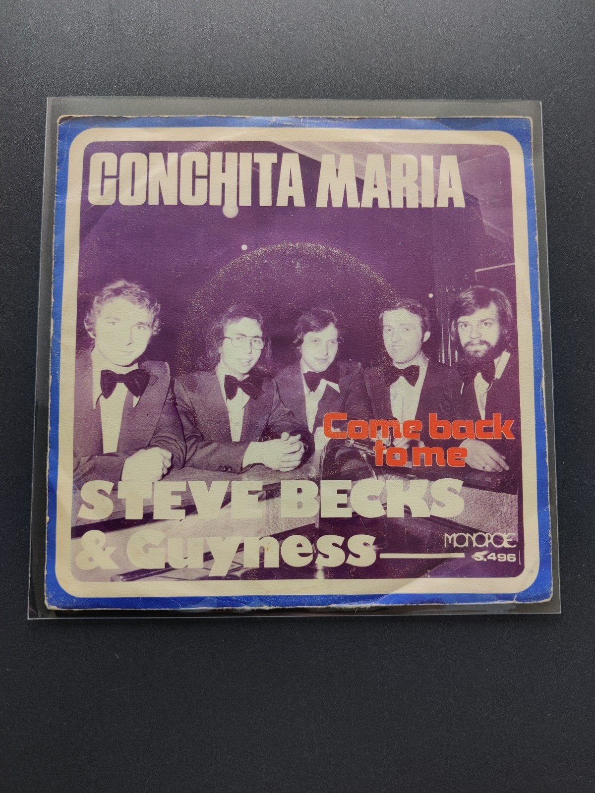 Steve Becks & Guyness - Conchita Maria / Come Back Home, Ophalen of Verzenden, Zo goed als nieuw, Overige formaten, Levenslied of Smartlap
