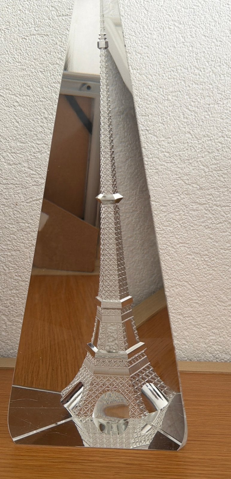 Vintage Kristallen Eiffeltoren Obelisk Boheems Kristal ‘80, Ophalen of Verzenden