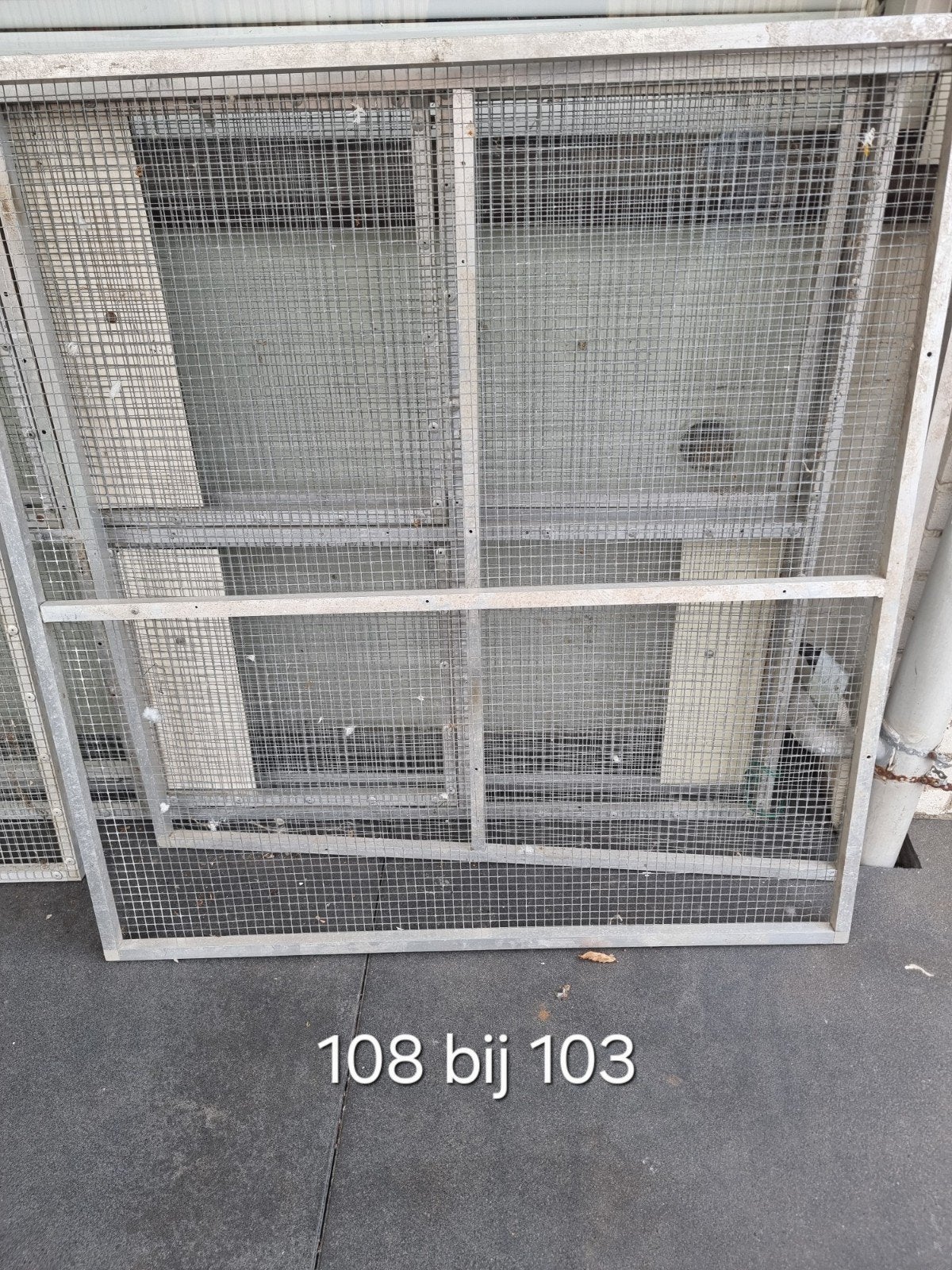 Diverse ijzeren panelen en gaaspanelen, Ophalen, Gebruikt